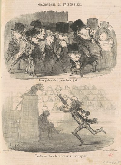 Kaksi ilmiötä, ilmainen esitys... tekijältä Honoré Daumier