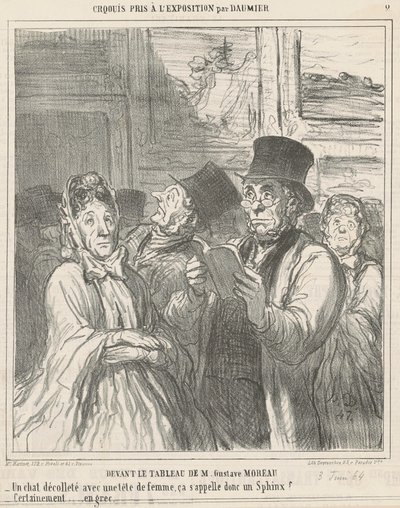 M. G. Moreaun maalauksen edessä tekijältä Honoré Daumier