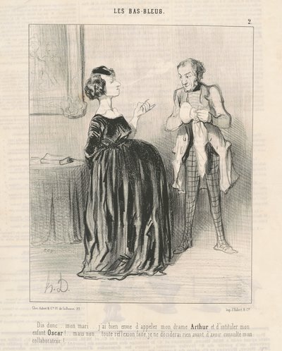 Digues-ho... el meu marit... Vull dir que el meu drama... finlandès tekijältä Honoré Daumier