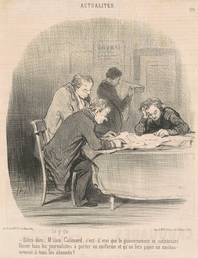 Sano, rouva Colimard... tekijältä Honoré Daumier