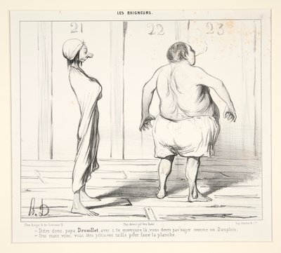Sano niin, papa Drouillet, c tekijältä Honoré Daumier