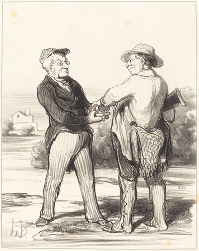 Sano, presidentti, mahdotonta saada jänistä... tekijältä Honoré Daumier