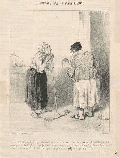 Hei! Äiti Godichet se ei ole yllättävää... tekijältä Honoré Daumier