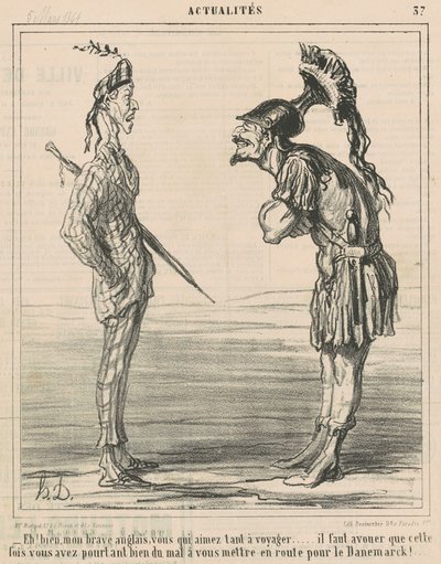 Hyvin! Rohkea englantini... tekijältä Honoré Daumier