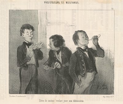 Kuudesluokkalaiset haluavat näytellä retorikoita tekijältä Honoré Daumier