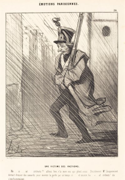 Pariisilaiset tunteet: ryhmittymien uhri tekijältä Honoré Daumier