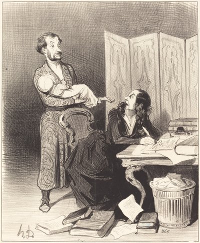 Joten vie se pidemmälle... mahdotonta työskennellä... tekijältä Honoré Daumier
