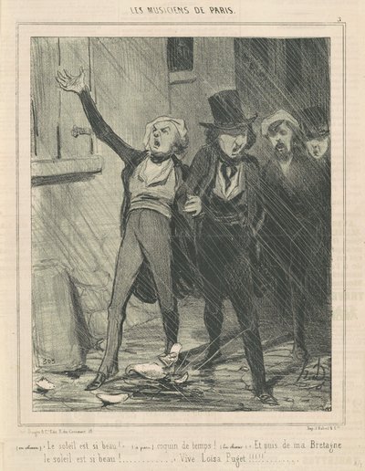 Kuorossa. Aurinko on niin kaunis... tekijältä Honoré Daumier