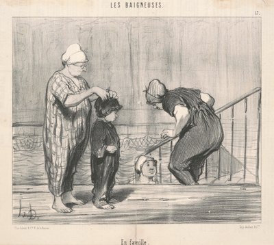 Perheen kanssa tekijältä Honoré Daumier