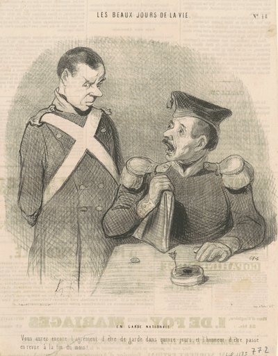 Kansallisvartiossa tekijältä Honoré Daumier