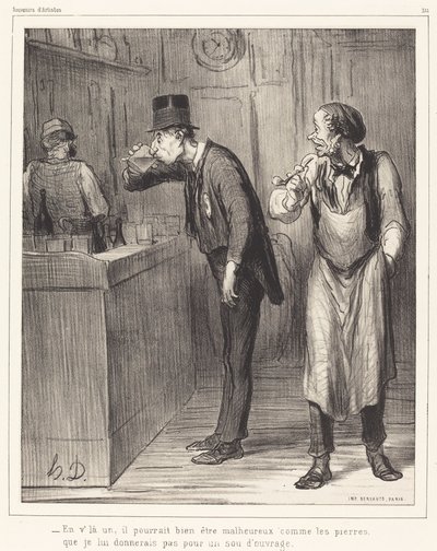 On yksi, hän voi hyvinkin olla onneton... tekijältä Honoré Daumier