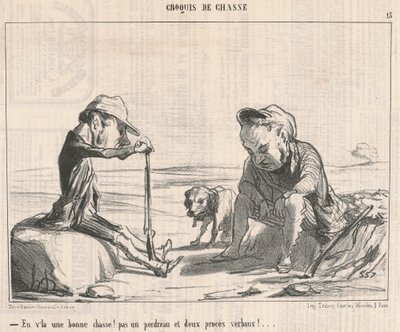 Tässä on hyvä metsästys! ... tekijältä Honoré Daumier