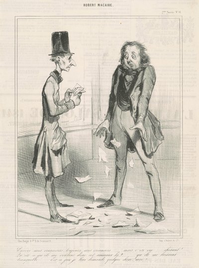 Silti velkojani, aina... tekijältä Honoré Daumier