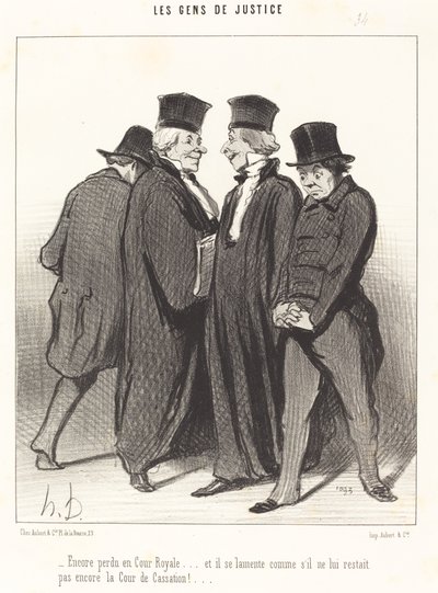 Taas eksyi kuninkaalliseen hoviin... ja hän valittaa... tekijältä Honoré Daumier
