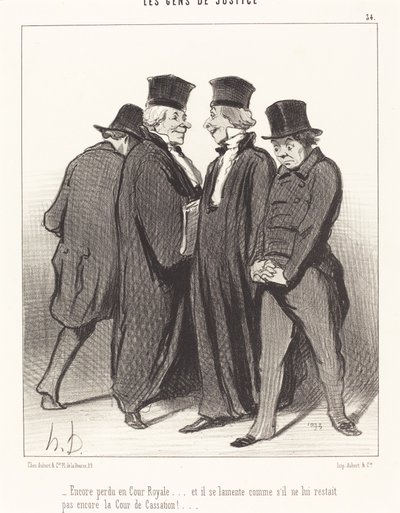 Taas eksyi kuninkaalliseen hoviin... ja hän valittaa... tekijältä Honoré Daumier