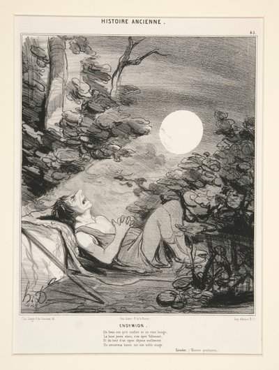 Endymion, levy 45 muinaisesta historiasta tekijältä Honoré Daumier