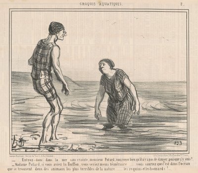 Mene mereen ilman pelkoa... tekijältä Honoré Daumier