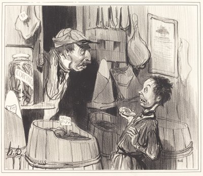 Kansalainen ruokakauppias, puhdas ja tahraton soturi... tekijältä Honoré Daumier