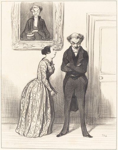 Ja ajatella, että tässä on kolme... varoitettu, etten voinut saada niitä tuomituksi!... tekijältä Honoré Daumier