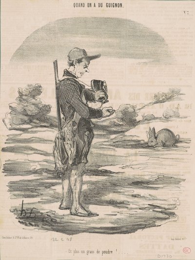 Eikä yhtään jauhetta! ... tekijältä Honoré Daumier