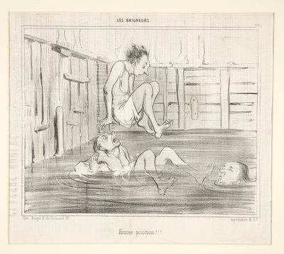 Väärä asento!!! The Bathersilta tekijältä Honoré Daumier