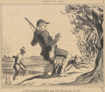 Pitääkö eläimen olla tyhmä tekijältä Honoré Daumier