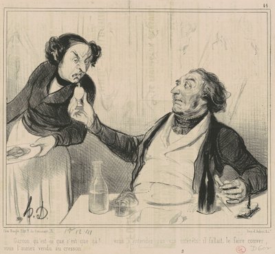 Poika, mikä se on?... tekijältä Honoré Daumier