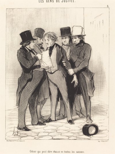 Riista, jota voidaan metsästää kaikkina vuodenaikoina tekijältä Honoré Daumier
