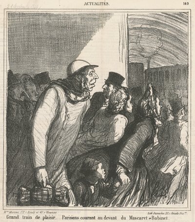 Suuri hauska juna tekijältä Honoré Daumier