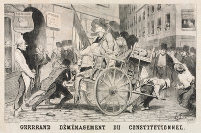 Perustuslaillisen perustan suuri poistaminen, 1846. tekijältä Honoré Daumier