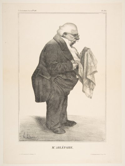 Harlé Père, julkaistu La Caricaturessa nro. 136, 5. kesäkuuta 1833, 5. kesäkuuta 1833. tekijältä Honoré Daumier