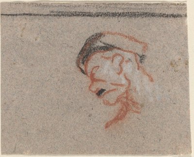 Miehen pää tekijältä Honoré Daumier