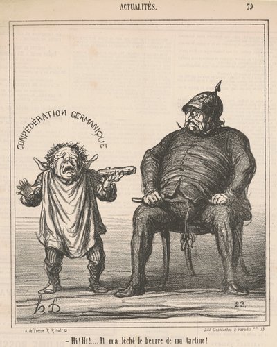Hei! Hei! ... Hän nuoli voin paahtoleipäältäni tekijältä Honoré Daumier