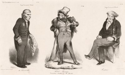 Huguet de Sémonville - Robert Macaire (Thiers) - Kreivi Roederer tekijältä Honoré Daumier