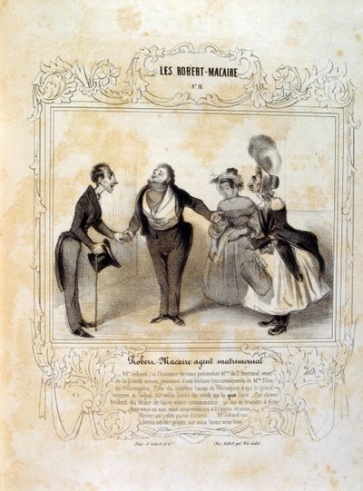 Ideat ja legendat Philipon otsikolla Les Cent ja Robert Macaire. tekijältä Honoré Daumier