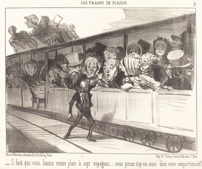 Vielä pitää tehdä tilaa... tekijältä Honoré Daumier