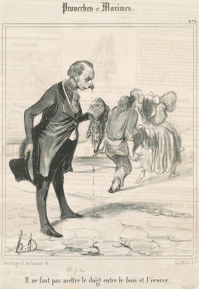 Älä laita sormeasi... tekijältä Honoré Daumier