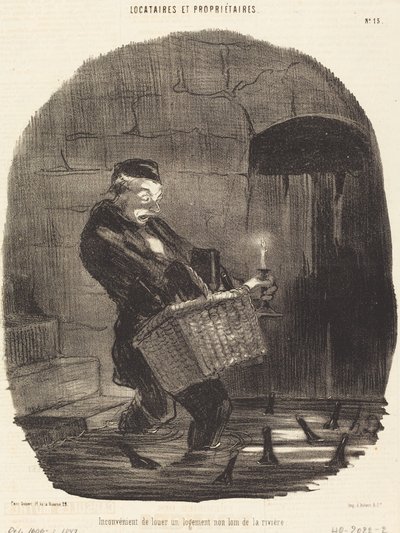 Vuokrauksen haittapuoli... ei kaukana joesta tekijältä Honoré Daumier