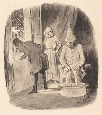 Asunnon sijoittamisen huono puoli... tekijältä Honoré Daumier