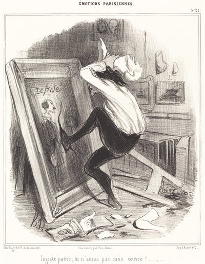 Kiittämätön isänmaa, et saa työtäni!... tekijältä Honoré Daumier