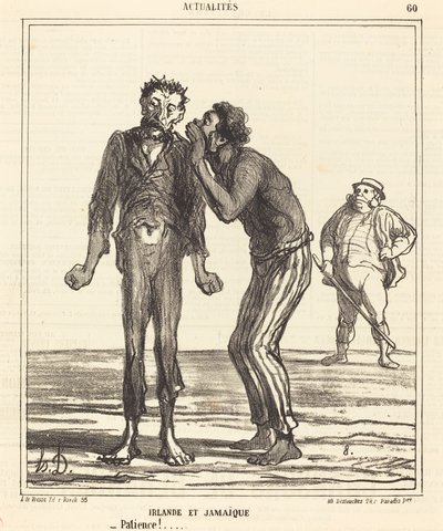 Irlanti ja Jamaika - kärsivällisyyttä!... tekijältä Honoré Daumier