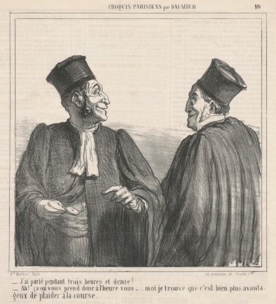 Puhuin... kolme ja puoli tuntia! tekijältä Honoré Daumier