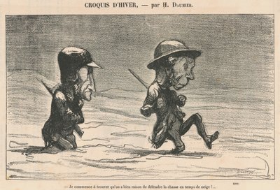 Alan löytää ... lumisella säällä! ... tekijältä Honoré Daumier