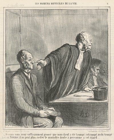 Uskon, että olen... todistanut sinulle, että asiakkaani... tekijältä Honoré Daumier
