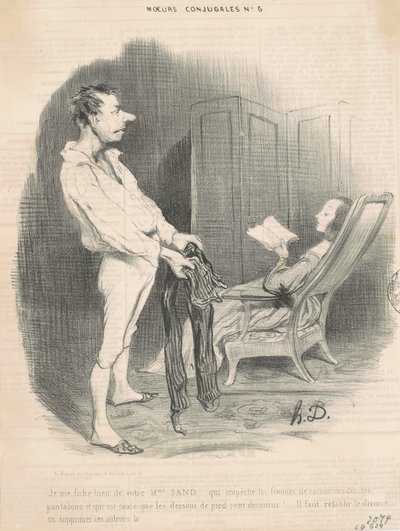 En välitä rouva Sandistasi... tekijältä Honoré Daumier