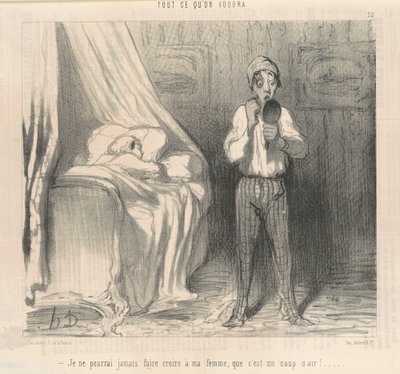 En voinut koskaan saada vaimoani uskomaan... tekijältä Honoré Daumier
