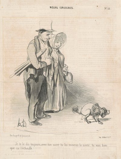 Sanon sinulle aina, sokerisi kanssa... tekijältä Honoré Daumier