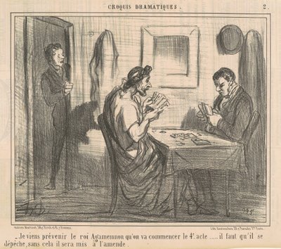 Tulen varoittamaan kuningas Agamemnonia... tekijältä Honoré Daumier