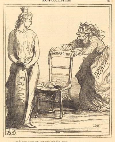 Vakuutan, että istut erittäin hyvin tekijältä Honoré Daumier