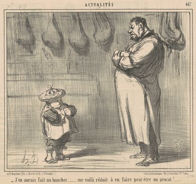 Olisin tehnyt teurastajan... tekijältä Honoré Daumier